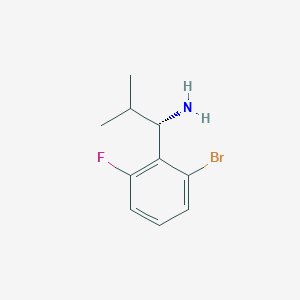 (S)-1-(2-Bromo-6-fluorophenyl)-2-methylpropan-1-amine