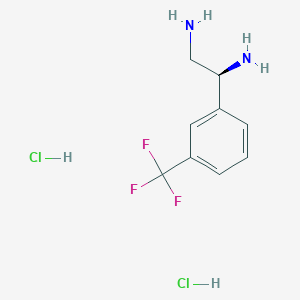 (1S)-1-[3-(Trifluoromethyl)phenyl]ethane-1,2-diamine 2hcl