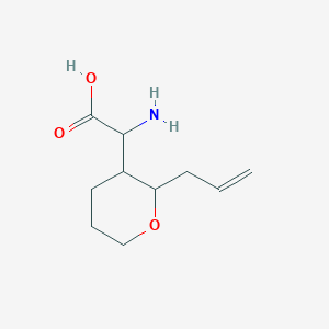 molecular formula C10H17NO3 B13049939 2-(2-Allyltetrahydro-2H-pyran-3-YL)-2-aminoacetic acid 