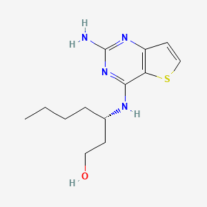 (S)-3-((2-Aminothieno[3,2-D]pyrimidin-4-YL)amino)heptan-1-OL