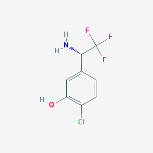 5-((1S)-1-Amino-2,2,2-trifluoroethyl)-2-chlorophenol