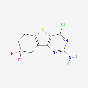 4-Chloro-8,8-difluoro-6,7,8,9-tetrahydrobenzo[4,5]thieno[3,2-D]pyrimidin-2-amine