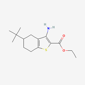 Ethyl 3-amino-5-(tert-butyl)-4,5,6,7-tetrahydrobenzo[B]thiophene-2-carboxylate