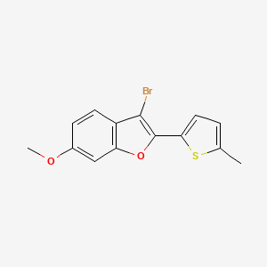 3-Bromo-6-methoxy-2-(5-methylthiophen-2-YL)benzofuran