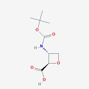 (2R,3R)-3-((Tert-butoxycarbonyl)amino)oxetane-2-carboxylic acid