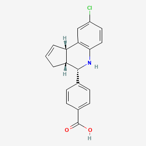 4-[(3aR,4S,9bS)-8-chloro-3a,4,5,9b-tetrahydro-3H-cyclopenta[c]quinolin-4-yl]benzoic acid