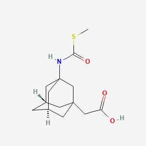 (3-([(Methylthio)carbonyl]amino)-1-adamantyl)aceticacid