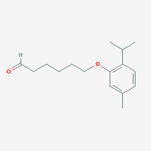 molecular formula C16H24O2 B13050112 6-(2-Isopropyl-5-methylphenoxy)hexanal 