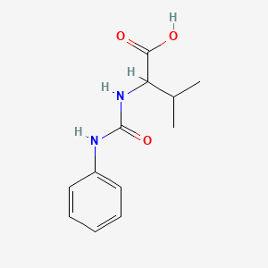 molecular formula C12H16N2O3 B1305012 2-[(Anilinocarbonyl)amino]-3-methylbutanoic acid CAS No. 84860-35-5
