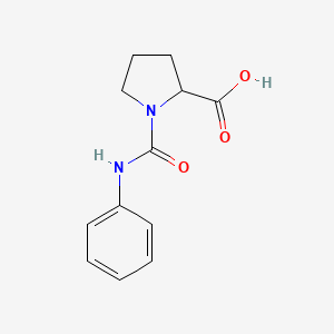molecular formula C12H14N2O3 B1305016 1-(Anilinocarbonyl)proline CAS No. 73096-22-7