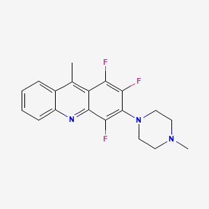 molecular formula C19H18F3N3 B1305022 1,2,4-三氟-9-甲基-3-(4-甲基哌嗪-1-基)蒽 CAS No. 700851-38-3