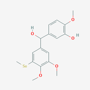 5-((3,4-Dimethoxy-5-(methylselanyl)phenyl)(hydroxy)methyl)-2-methoxyphenol