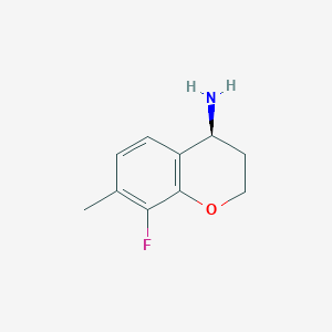 (S)-8-Fluoro-7-methylchroman-4-amine