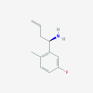 (R)-1-(5-Fluoro-2-methylphenyl)but-3-EN-1-amine