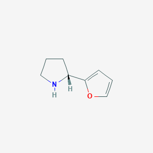 molecular formula C8H11NO B13050325 (2R)-2-(furan-2-yl)pyrrolidine 