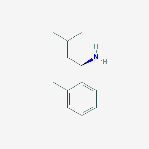 (1R)-3-methyl-1-(2-methylphenyl)butan-1-amine