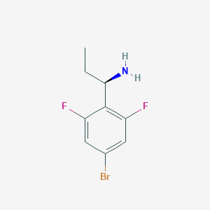 (R)-1-(4-Bromo-2,6-difluorophenyl)propan-1-amine