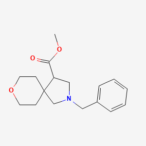 molecular formula C17H23NO3 B13050408 Methyl 2-benzyl-8-oxa-2-azaspiro[4.5]decane-4-carboxylate 