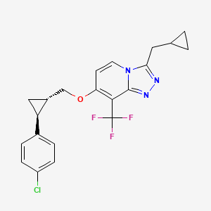 7-(((1S,2S)-2-(4-Chlorophenyl)cyclopropyl)methoxy)-3-(cyclopropylmethyl)-8-(trifluoromethyl)-[1,2,4]triazolo[4,3-A]pyridine