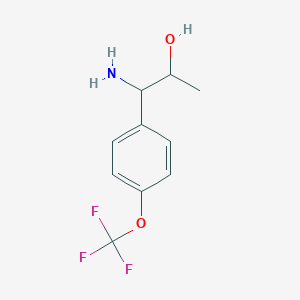 1-Amino-1-[4-(trifluoromethoxy)phenyl]propan-2-OL