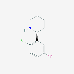 (S)-2-(2-Chloro-5-fluorophenyl)piperidine