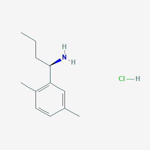 molecular formula C12H20ClN B13050532 (R)-1-(2,5-Dimethylphenyl)butan-1-amine hcl 