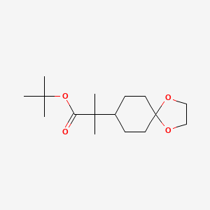 Tert-butyl 2-methyl-2-(1,4-dioxaspiro[4.5]decan-8-YL)propanoate