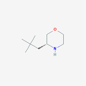 molecular formula C9H19NO B13050590 (R)-3-Neopentylmorpholine 