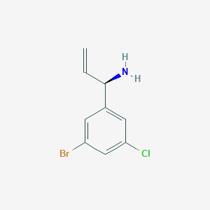 (1R)-1-(3-Bromo-5-chlorophenyl)prop-2-EN-1-amine