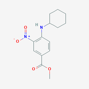 molecular formula C14H18N2O4 B1305065 Methyl 4-(cyclohexylamino)-3-nitrobenzoate CAS No. 503859-26-5