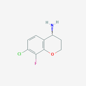 (R)-7-Chloro-8-fluorochroman-4-amine