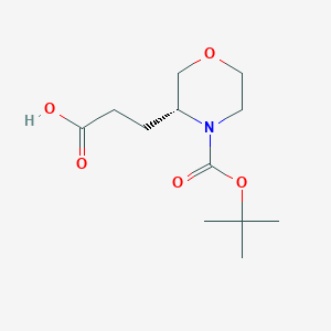 (R)-3-(4-(Tert-butoxycarbonyl)morpholin-3-YL)propanoic acid