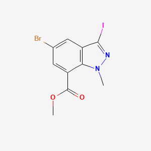 Methyl 5-bromo-3-iodo-1-methyl-1H-indazole-7-carboxylate