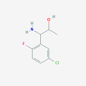 1-Amino-1-(5-chloro-2-fluorophenyl)propan-2-OL