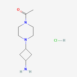 cis-1-(4-(3-Aminocyclobutyl)piperazin-1-YL)ethanone hcl