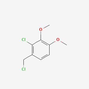 molecular formula C9H10Cl2O2 B1305075 2-Chloro-1-(chloromethyl)-3,4-dimethoxybenzene CAS No. 93983-14-3