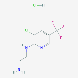 N1-[3-chloro-5-(trifluoromethyl)pyridin-2-yl]ethane-1,2-diamine hydrochloride