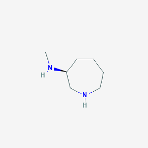 molecular formula C7H16N2 B13050758 (S)-N-Methylazepan-3-amine 