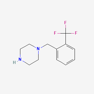 molecular formula C12H15F3N2 B1305076 1-[[2-(三氟甲基)苯基]甲基]哌嗪 CAS No. 94022-97-6