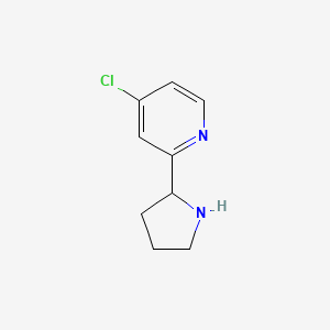 4-Chloro-2-(pyrrolidin-2-yl)pyridine