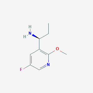 (S)-1-(5-Fluoro-2-methoxypyridin-3-YL)propan-1-amine