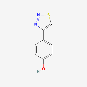 molecular formula C8H6N2OS B1305080 4-(1,2,3-Thiadiazol-4-Yl)Phenol CAS No. 59834-05-8