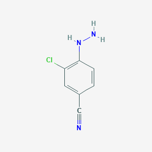 molecular formula C7H6ClN3 B1305082 3-氯-4-肼基苯腈 CAS No. 254880-25-6