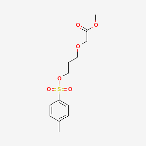 molecular formula C13H18O6S B13050851 Methyl 2-(3-(tosyloxy)propoxy)acetate 