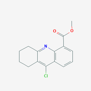 molecular formula C15H14ClNO2 B13050861 Methyl 9-chloro-5,6,7,8-tetrahydroacridine-4-carboxylate 