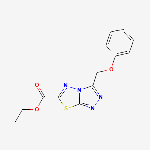 Ethyl 3-(phenoxymethyl)-[1,2,4]triazolo[3,4-B][1,3,4]thiadiazole-6-carboxylate