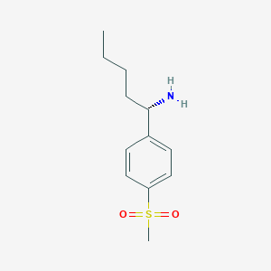 (S)-1-(4-(Methylsulfonyl)phenyl)pentan-1-aminehcl