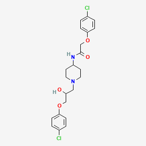 2-(4-Chlorophenoxy)-N-((1-(3-(4-chlorophenoxy)-2-hydroxypropyl)piperidin-4-YL))acetamide