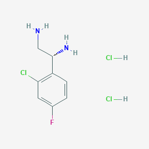 (1R)-1-(2-Chloro-4-fluorophenyl)ethane-1,2-diamine 2hcl