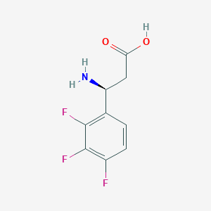 molecular formula C9H8F3NO2 B13051107 (3S)-3-Amino-3-(2,3,4-trifluorophenyl)propanoic acid 